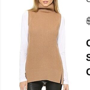vince sleeveless turtleneck sweater